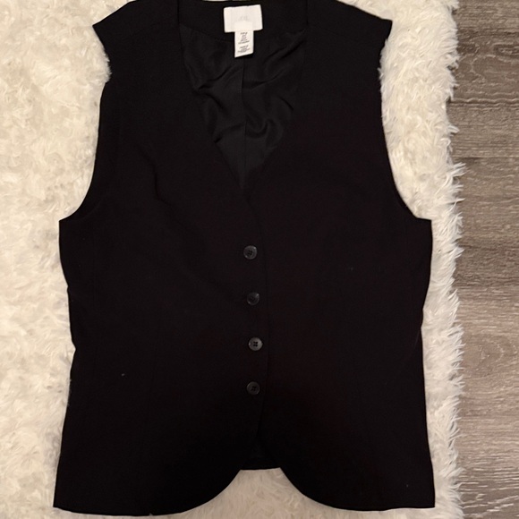 H&M Tops - H&M Black Button-Up Sleeveless Top